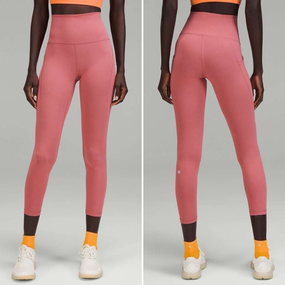 Lululemon Wunder Train High-Rise Tight with Pockets 25" in Briar Rose Size 4